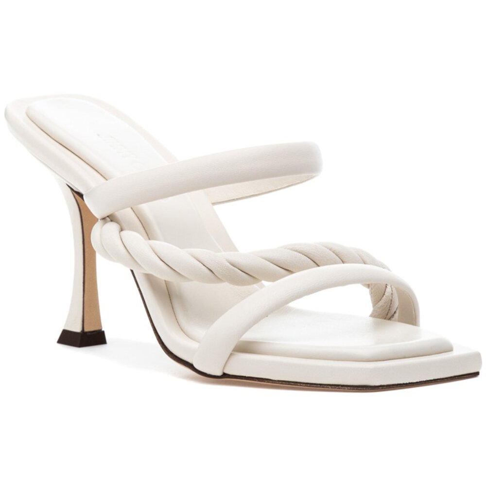 Jimmy Choo Diosa 90 Leather Mules White 41
